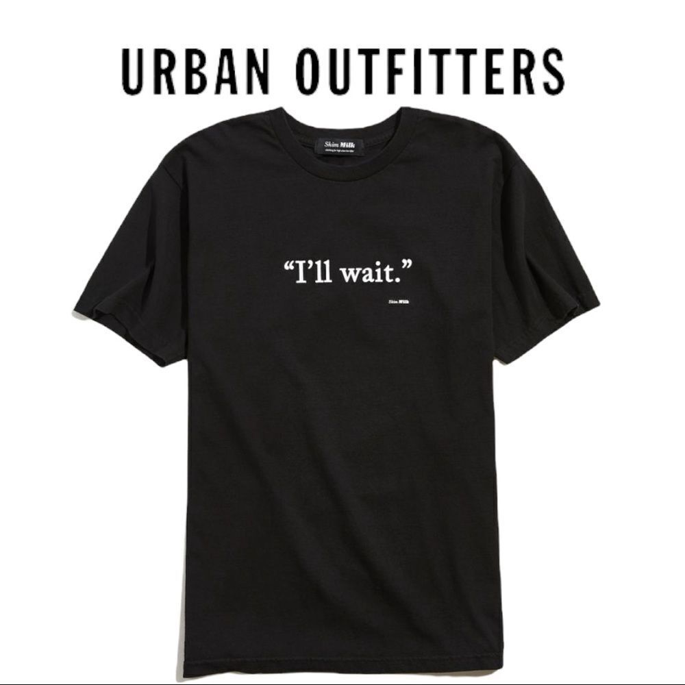 NEW Skim Milk "I’ll Wait" Urban Outfitters UO Tee Shirt T-Shirt S